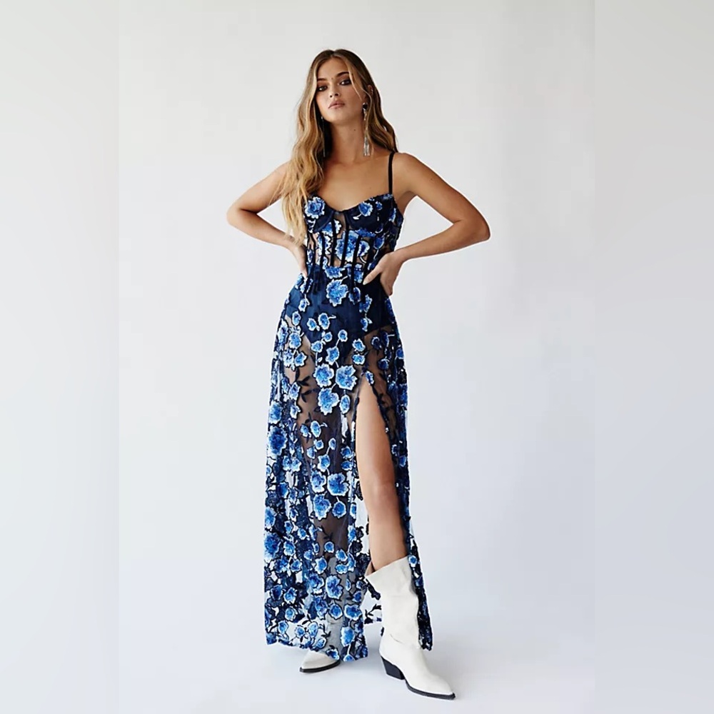 for love and lemons victoria embroidered maxi dress